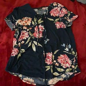 Flower printed t-shirt